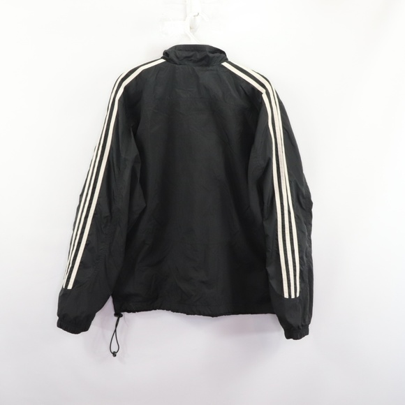 Vintage Adidas Spell Out Striped Windbreaker Coat - Picture 6 of 8